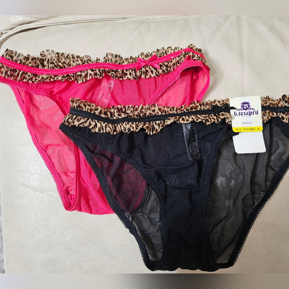 b.tempt'd by WACOAL SWEET SEDUCTION BIKINI PANTIES 978153 005 RED BLACK LEOPARD